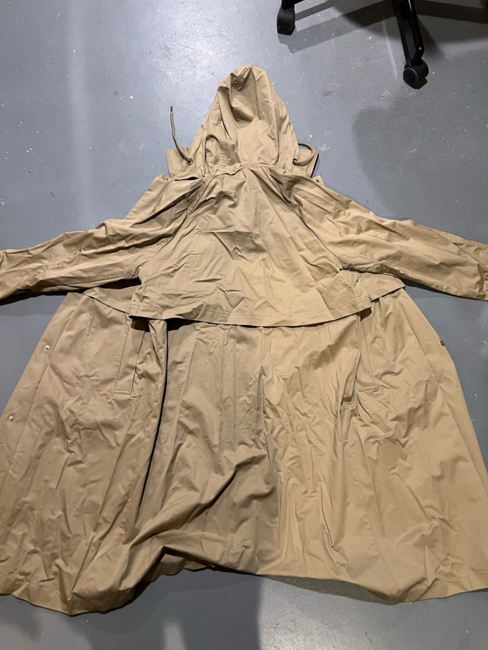 Zara Khaki Hooded Trench Coat - Picture 2 of 5
